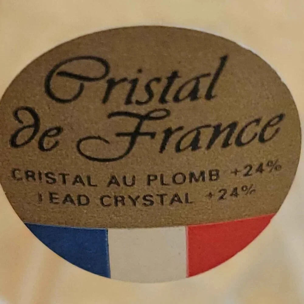 Vintage Cristal De France Bar Or Juice Glasses Set Of Five